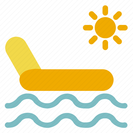 Bed, relaxing, summer, sun, swimming pool icon - Download on Iconfinder