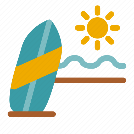 Sea, summer, sun, sunny, surfboard icon - Download on Iconfinder