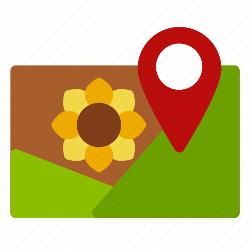 Flower, map, mountain, summer icon - Download on Iconfinder