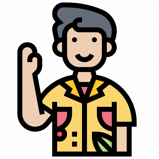 Fashion, hawaii, man, shirt, summer icon - Download on Iconfinder