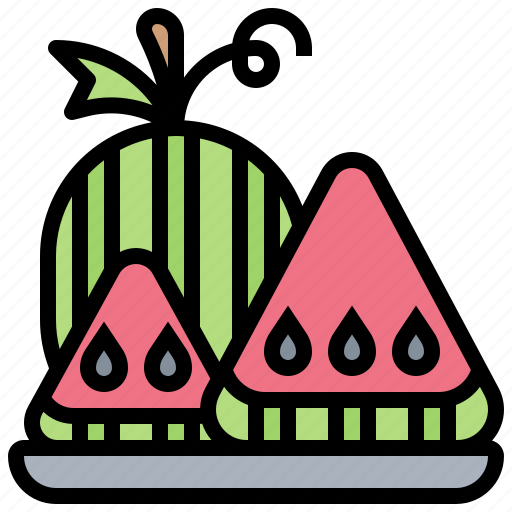 Dessert, fruit, refreshment, sliced, watermelon icon - Download on Iconfinder