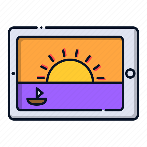 Holiday, sea, summer, sunset icon - Download on Iconfinder
