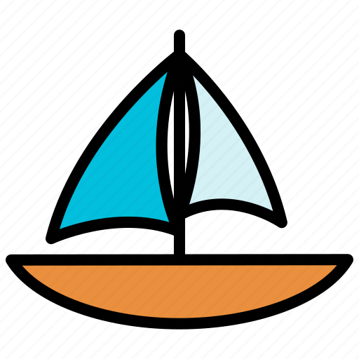 Beach, boat, ocean, sea, ship, transportation, vacation icon - Download on Iconfinder