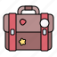 summer, bag, baggage, suitcase 
