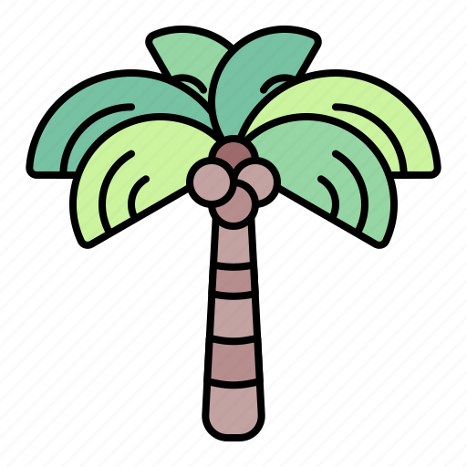 Summer, coconut, palm, tree icon - Download on Iconfinder
