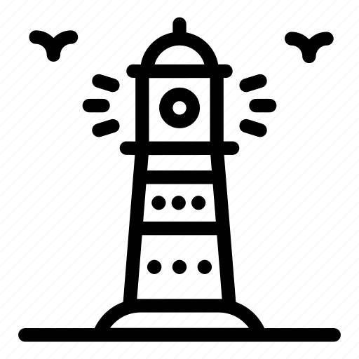 Lighthouse, watchtower, tower house, sea tower, structure icon - Download on Iconfinder
