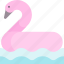 flamingo, float, holiday, vacation, summer 
