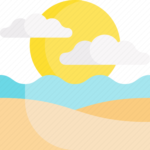 Beach, holiday, vacation, summer, sunset, sunrise icon - Download on Iconfinder