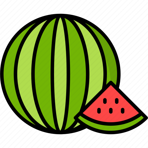 Food, fruit, melon, slice, summer, watermelon icon - Download on Iconfinder