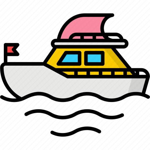 Boat, sailboat, sailing boat, sailing ship, yacht icon - Download on Iconfinder