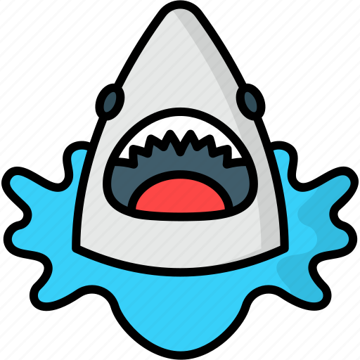 Shark, attack, breach, danger, ocean, warning, wildlife icon - Download on Iconfinder
