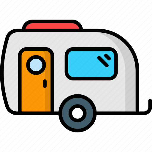 Caravan, trailer, camping, travel icon - Download on Iconfinder