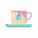 tea, mug, leaf, drink, hot