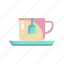 tea, mug, leaf, drink, hot 