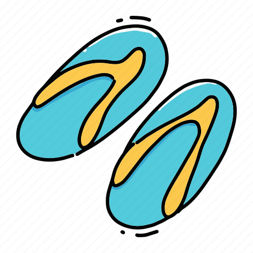Summer, flip, flip-flops, flops, shoes, beach icon - Download on Iconfinder