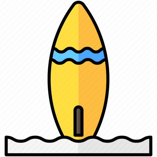 Surfboard, surfing, beach, summer icon - Download on Iconfinder