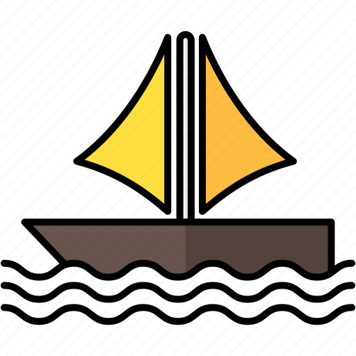 Sailboat, boat, transport, summer icon - Download on Iconfinder