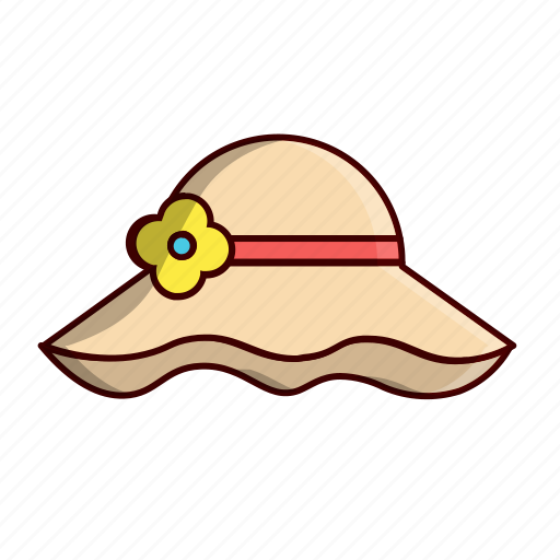 Beach-hat, hat, fashion, clothes, clothing icon - Download on Iconfinder