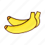 banana, fruit, healthy, vegetable 