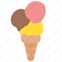 ice, cream, cone, cool, summer, dessert, season, sweet, food