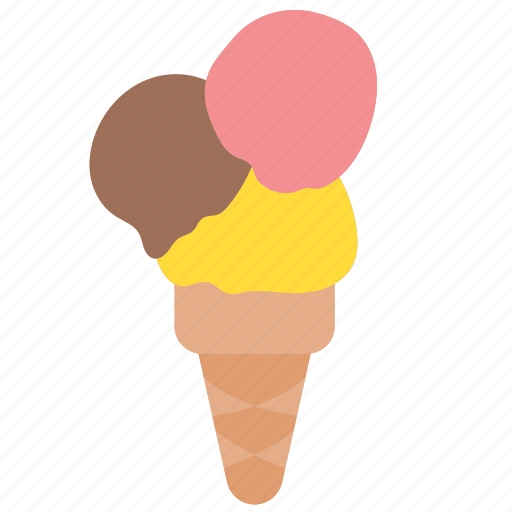 Ice, cream, cone, cool, summer, dessert, season icon - Download on Iconfinder