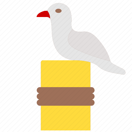 Seagull, sea, fauna, bird, nature, animals, beach icon - Download on Iconfinder