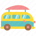 surf, van, transportation, automobile, car, vehicle, transport
