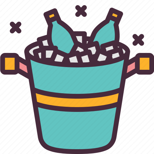 Ice, bucket, cubes, box, food, restaurant icon - Download on Iconfinder