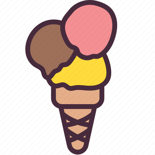 Ice, cream, cone, cool, summer, time, dessert icon - Download on Iconfinder