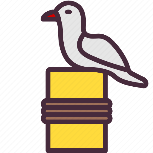 Seagull, sea, fauna, bird, nature, animals, beach icon - Download on Iconfinder