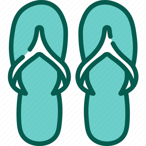 Flip, flops, footwear, shoes, slippers, beach, summer icon - Download on Iconfinder