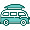 surf, van, transportation, automobile, car, vehicle, transport