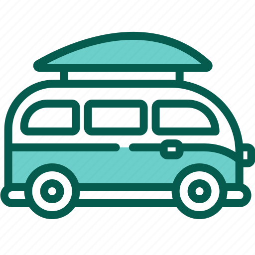 Surf, van, transportation, automobile, car, vehicle, transport icon - Download on Iconfinder