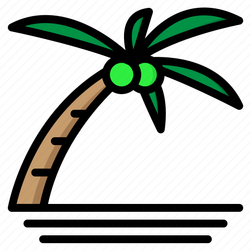 Coconut, tree, summer, vacation, beach icon - Download on Iconfinder