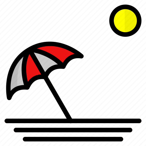 Umbrella, summer, holiday, vacation, beach icon - Download on Iconfinder