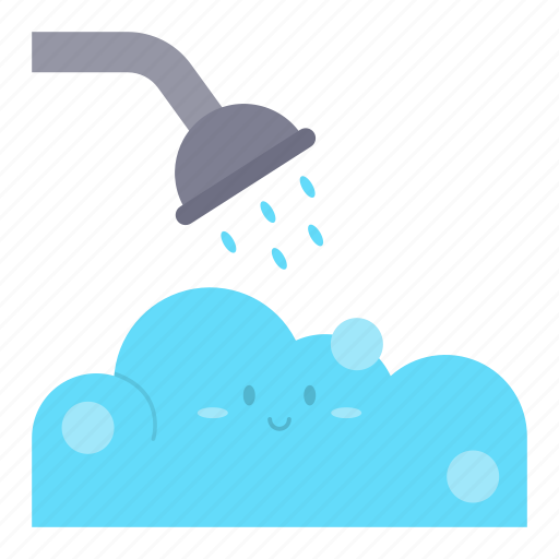 Shower, bath, water, hygiene, bathroom, swim, bubble icon - Download on Iconfinder