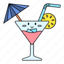 cocktail, beverage, drink, martini, alcohol, party, glass, summer, margarita