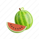 watermelon, sweet, green, summer, fresh, melon, fruit, vegetarian, tasty 