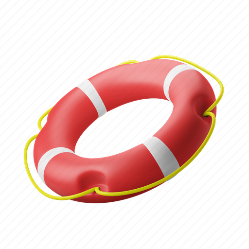 Lifebuoy, help, rescue, lifesaver, lifeguard 3D illustration - Download on Iconfinder