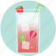 beverage, drink, strawberry, summer, cocktail, cup, glass 