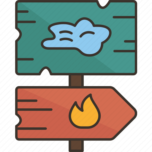 Camping, signpost, guide, direction, place icon - Download on Iconfinder