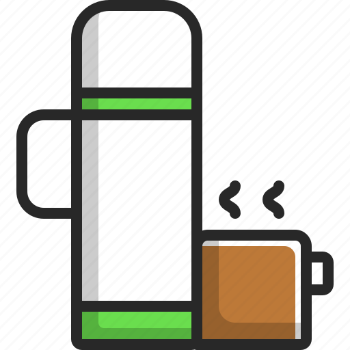 Bottle, cup, drink, flask, hot, soup, water icon - Download on Iconfinder