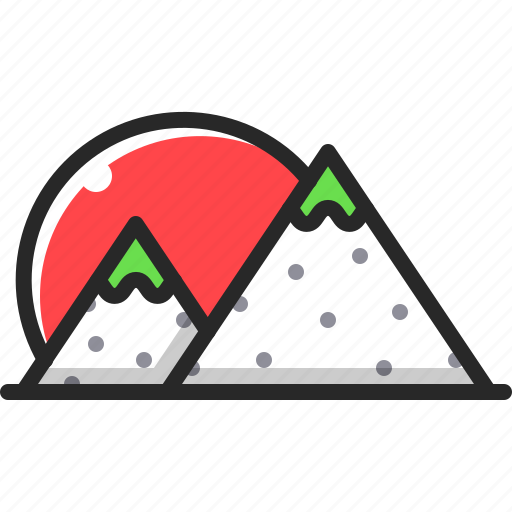 Hill, landscape, mountain, nature, summer, sun, travel icon - Download on Iconfinder