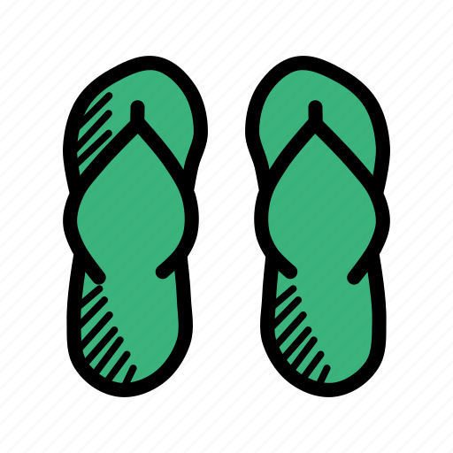 Beach, casual, fashion, flipflops, footwear, holiday, vacation icon - Download on Iconfinder