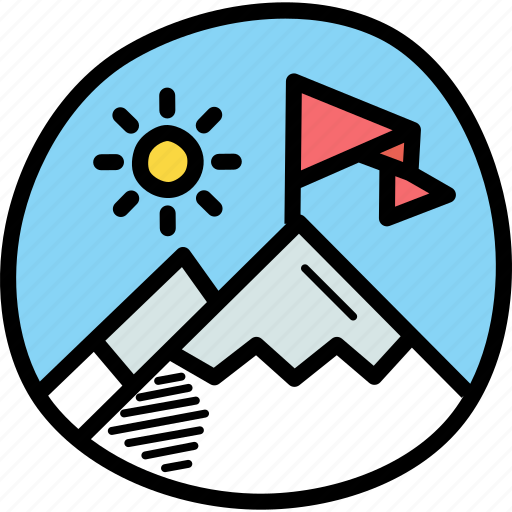 Landscape, mountains, scenery, snow, summer, tourism, vacation icon - Download on Iconfinder