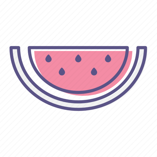 Food, fruit, melon, slice, summer, sweet, watermelon icon - Download on Iconfinder