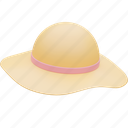 beach hat, summer, holiday, beach 