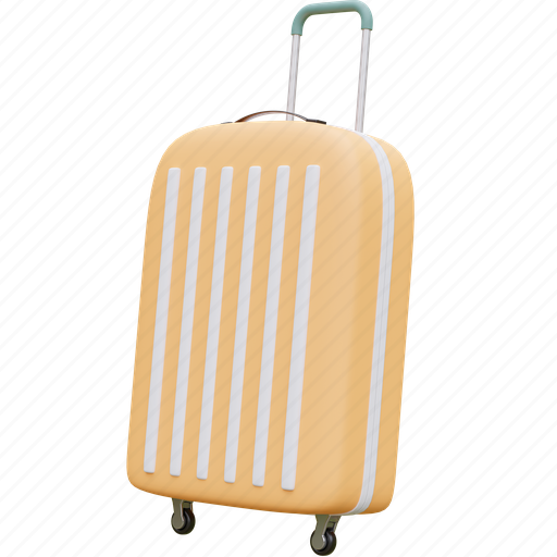 Luggage, summer, holiday, travel 3D illustration - Download on Iconfinder