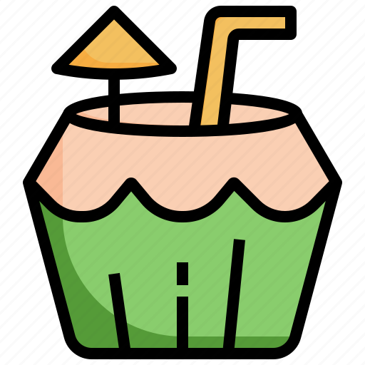 Coconut, food, and, restaurant, natural, drink icon - Download on Iconfinder