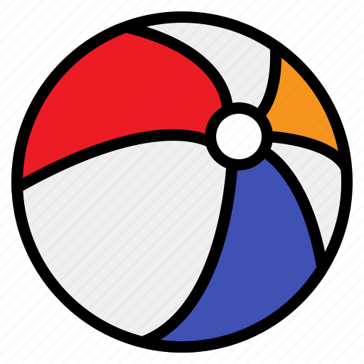 Ball, beach, football, game, holiday, sport, summer icon - Download on Iconfinder